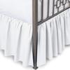 Cal-King Bed Skirt 30 Inch Drop Split Corner Ruffle Gathered Style, 100% Microfiber Luxury 1 Piece Bed Skirt Dust Ruffle Cal-King Size 72 x 84 Wrinkle & Fade Resistant - White Solid. view 1