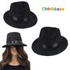 Chochkees Black Fedora Hat, Gangster Costume Accessories, Party Accessory, Party Favor view 4