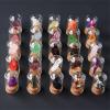 Celestite Crystals Bottles Mineral Specimen Strawberry Crystal Natural Stones Set for Indoor Decoration, Experimental Study Gift Collection Reiki Healing Witchcraft Supplies view 3