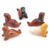 HXSCOO 40mm Sea Lion Figures Natural Stones Ocean Animal Statue Healing Crystal Quartz Carved Figurine Room Ornaments Childrens Gift (Color : Opalite, Size : 5 PCS) view 3