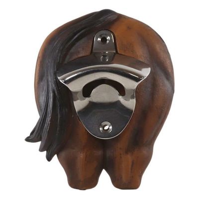 1 Pcs Of Funny Country Rustic Western Brown Horse Ass Butt Wall Beer Bottle Cap Opener