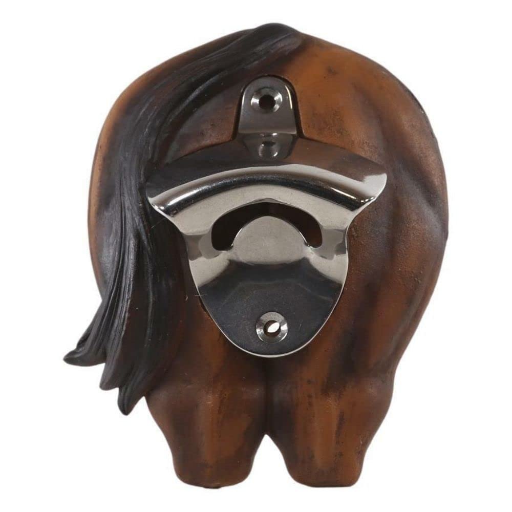 1 Pcs Of Funny Country Rustic Western Brown Horse Ass Butt Wall Beer Bottle Cap Opener