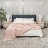 Comfy Cubs Waffle Blanket King, 108" x 90" - 100% Cotton Lightweight Breathable Bed Blanket - Soft Textured Thermal Weave for All Seasons  Decorative Cozy Layer for Couch, Sofa, or Bed - Blush view 4