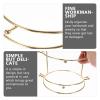 Cabilock 3pcs Crown Display Stand Bridal Headband Metal Tiara Headband Holder Rack Stand Holder Table Hair Hoops Rack Hair Band for Display Headwear view 3