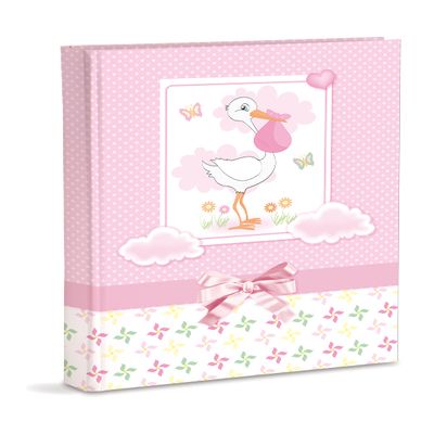 Birth Photo Album, cm 21x28 with pockets, contains 200 photos cm 13x18