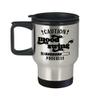 Caution Mood Swing Progress Travel Mug for Friends Anxiety Depression Introvert Funny Mental Health Mindfulness 14Oz Stainless Steel Insulated Travel view 1