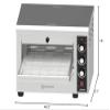 COUNTERTOP PIZZA COMMERCIAL CONVEYOR OVEN WITH 15 BELT OMCAN 48387. RECOMMENDED COOKING TIMES: 12-14 Blanched Pizza, Meat & Cheese Sandwich,Meatball, Garlic Bread, Fish (sizzle platter) view 4