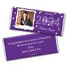 12ct Personalized Graduation Party Favors Engraved Chocolate Bars with Photo (12 Count) - Purple view 2