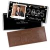 12ct Personalized Graduation Party Favors Engraved Chocolate Bars with Photo (12 Count) - Black view 1