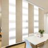 7-Panel Single Rail White Panel Track Extendable 110"-153"W x 94"H, Panel width 23.5", Plateu White, Rosemary view 1