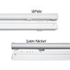 7-Panel Single Rail White Panel Track Extendable 110"-153"W x 94"H, Panel width 23.5", Plateu White, Rosemary view 2