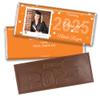 12ct Personalized Graduation Party Favors Engraved Chocolate Bars with Photo (12 Count) - Orange view 1