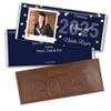 12ct Personalized Graduation Party Favors Engraved Chocolate Bars with Photo (12 Count) - Navy Blue view 1