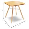 Lalo The Play Table, Wooden Preschool Table and Kids Activities with Easy to Clean Surface - Quick & Easy Set Up - Safe and Secure, 23  x 23  x 19  in - Natural view 2