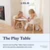 Lalo The Play Table, Wooden Preschool Table and Kids Activities with Easy to Clean Surface - Quick & Easy Set Up - Safe and Secure, 23  x 23  x 19  in - Natural view 3