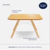 Lalo The Play Table, Wooden Preschool Table and Kids Activities with Easy to Clean Surface - Quick & Easy Set Up - Safe and Secure, 23  x 23  x 19  in - Natural view 4