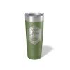 Alterd Industries Hockey Coach Gift - insulated tumbler with lid, hockey sticks personalized stainless steel cups, 20 oz travel coffee cup, athletic mug for men (20oz Tumbler, Olive) view 1