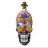 Personalized Hand-painted Decanter, Custom Tequila Gift, Mexican sugar skull (Flowers Decanter) view 1