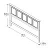 Office Star Products OSP Home Furnishings Farmhouse Basics King Headboard Only, Rustic Black Finish view 2