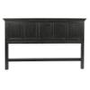Office Star Products OSP Home Furnishings Farmhouse Basics King Headboard Only, Rustic Black Finish view 3