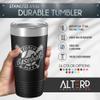 Alterd Industries Hockey Coach Gift - insulated tumbler with lid, hockey sticks personalized stainless steel cups, 20 oz travel coffee cup, athletic mug for men (20oz Tumbler, Coral) view 2