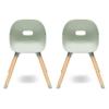 Lalo 2-Pack Play Chairs, Wood & Non-Toxic Plastic Toddler Chairs - Sturdy, Easy to Clean, Up to 200 lb. Weight Capacity, Blueberry view 1