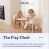 Lalo 2-Pack Play Chairs, Wood & Non-Toxic Plastic Toddler Chairs - Sturdy, Easy to Clean, Up to 200 lb. Weight Capacity, Blueberry view 3