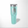 Alterd Industries Volleyball Coach Gift - insulated tumbler with lid, travel coffee mug, personalized stainless steel cups, 20 oz tumbler, girl sports coaches (30oz Tumbler, Mint) view 3