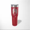 Alterd Industries Volleyball Coach Gift - insulated tumbler with lid, travel coffee mug, personalized stainless steel cups, 20 oz tumbler, girl sports coaches (30oz Tumbler, Maroon) view 3