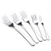 Muka 12 Pcs Custom Dinner Cutlery 18/8 Stainless Steel Dishwasher Safe Serving Cutlery Round Edge Flatware for Home, Kitchen and Restaurant Use, 8 inch-Cocktail Forks view 2