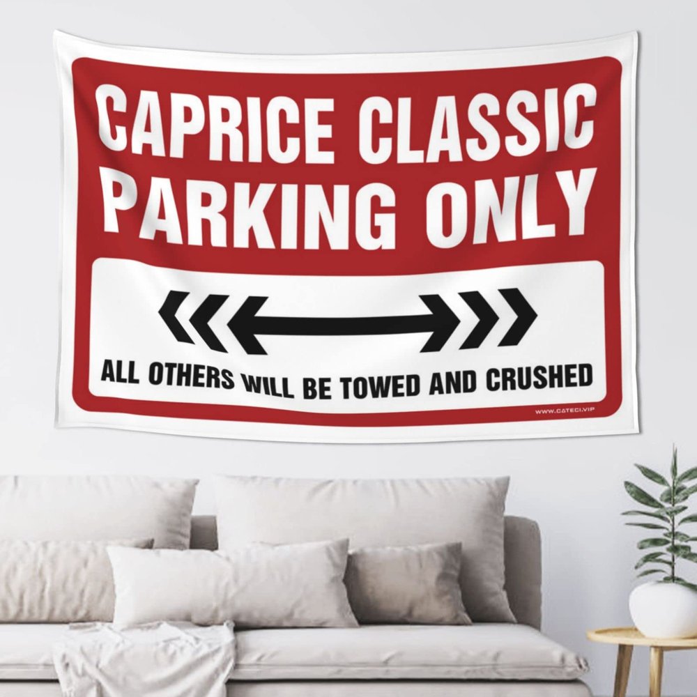 gaeruite Men Decor Caprice Classic Parking Only Tapestry Hanging Decorations For Bedroom Beer Decor (Size : 75X100CM)