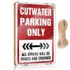 CakJuice Wood Signs Decor Cutwater Parking Only Wooden Sign Bathroom Wall Art Bedroom Accessories (Size : 15X28CM) view 1
