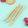2Pcs Teaware Tea Clips Wood Toast Tong Wooden Toaster Bagel Bacon Squeezer S Ice Tea Tongs Kitchen Dining Tool Fashion view 3