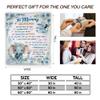 MINT22 Personalized Hi Mommy Grandma Told Me That You're Awesome Blanket Happy First Mother's Day Funny Gifts for New First Mom to Be from Bumb Baby Elephant Blanket Birthday Christmas view 2