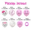 42 Pieces Cat Latex Balloons,12 Inches Cute Cat Balloons for Kitty Theme Birthday Party Decorations Supplies Pink White Balloons view 2