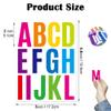 318Pcs 2inch Vinyl Letter & Numbers Stickers, Large Stick on Alphabet for Bulletin Board, Scrapbooking,Mailbox, House, Door, Wall,Scrapbook, Wall, Waterproof self Adhesive (Multi Color) view 3