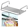 whalebee Foldable Clothing Rack, Laundry Drying Rack Clothes Hanger Rack Wall Mounted for Easy Storage, for Laundry Dryer Room, Stainless Steel Clothes Hanger Rack view 1