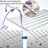 whalebee Foldable Clothing Rack, Laundry Drying Rack Clothes Hanger Rack Wall Mounted for Easy Storage, for Laundry Dryer Room, Stainless Steel Clothes Hanger Rack view 2