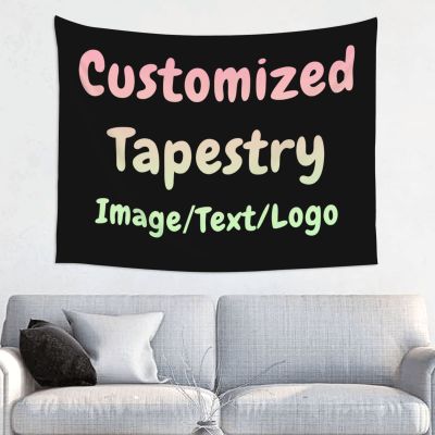 JeReVolng Custom Tapestry Personalized Tapestry backdrop with name and photo customized wall hanging For gift and bedroom aesthetic
