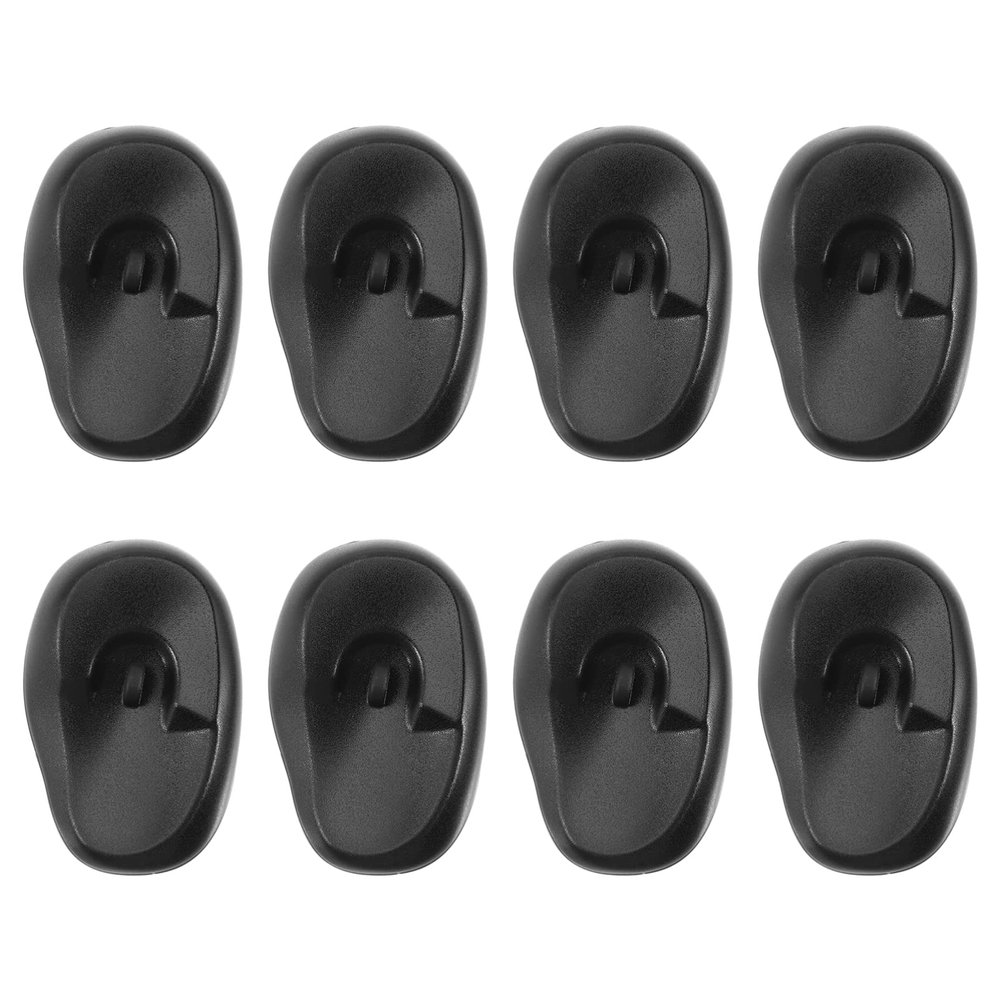 KALLORY 8pcs Silicone Ear Covers for Hair Dyeing Ear Protectors for Salon and Home Use Earmuffs for Hair Treatments and Showers
