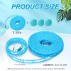6 Pack Travel Portable Clothesline 16.4 ft Clothes Hanging Rope for Drying Adjustable Nylon Camping Clothesline for Indoor Outdoor Laundry Camping Home view 2