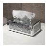 Tissue Box Holder Creative Light Luxury Glass Tissue Box Home Living Room Decoration Paper Box Desktop Napkin Storage Box Rectangle Decorative Napkin Holder view 1