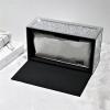 Tissue Box Holder Creative Light Luxury Glass Tissue Box Home Living Room Decoration Paper Box Desktop Napkin Storage Box Rectangle Decorative Napkin Holder view 4
