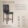 SearchI Bar Stool Covers Set of 4, Stretch Washable Barstool Seat Covers, Counter Height Chair Covers for Kitchen Dining Room Cafe (Ball Flower) view 4
