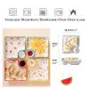 1 Pack Ceramic Divided Snack Serving Plate, Reusable Dipping Sauce Tray for Chips, Sushi, Cupcake, Appetizer, Condiments Dish for Ketchup, Vinegar, Soy, Teatime and Party (Color : B) view 3