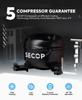 ICECO APL55 Dual Zone Portable Refrigerator Freezer Bluetooth Controlled, 55 Liter 12v refrigerator with SECOP Compressor, DC 12/24V, AC 110-240V, for Truck, Car and Home, -4~68 (Black) view 3