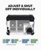 ICECO APL55 Dual Zone Portable Refrigerator Freezer Bluetooth Controlled, 55 Liter 12v refrigerator with SECOP Compressor, DC 12/24V, AC 110-240V, for Truck, Car and Home, -4~68 (Black) view 4