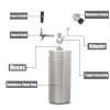 RGWYGCG Mini Stainless Steel Beer Keg,Portable Home Dispenser System to Keep Fresh for Home Kitchen Brewing Beer,Keeps Carbonation for Craft Beer Draft and Homebrew,3.6 liters view 4