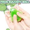 Green Frog Stress Relief Balls (1 Pack) - Squishy Animal Dough Ball for Adults, Stretch and Pull, Vase Filler and Home Decoration, Party Favors view 2