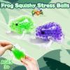 Green Frog Stress Relief Balls (1 Pack) - Squishy Animal Dough Ball for Adults, Stretch and Pull, Vase Filler and Home Decoration, Party Favors view 4